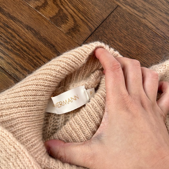 Zimmermann Pink Peach Bow Sweater - Picture 7 of 8